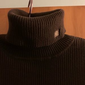 Ralph Lauren 🌺Cotton Turtleneck Dark Brown XL💃🏻
